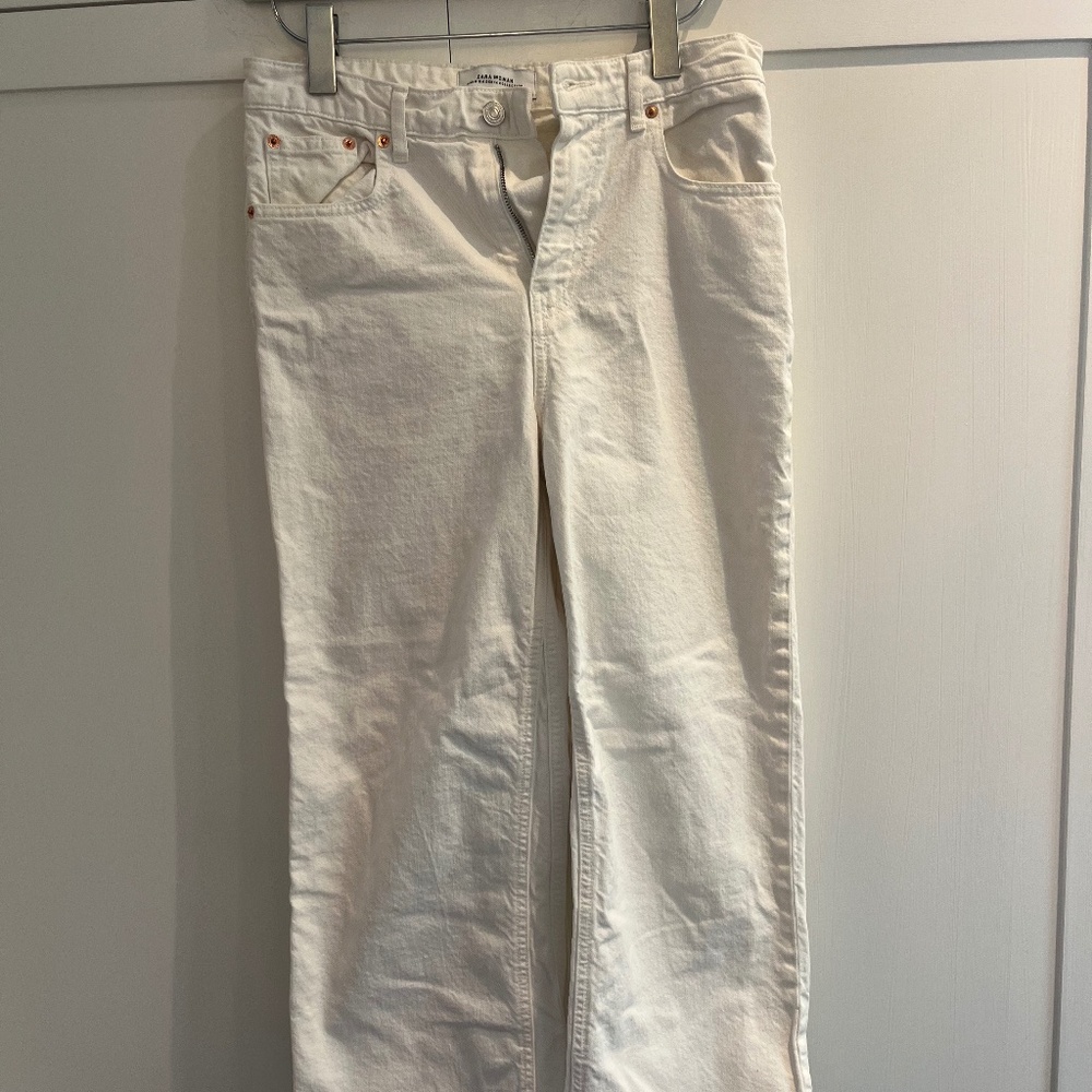 Zara White Jeans